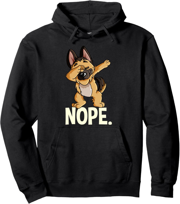 Dabbing Schäferhund Hund Fun Nope Deutscher Schäferhund Pullover Hoodie