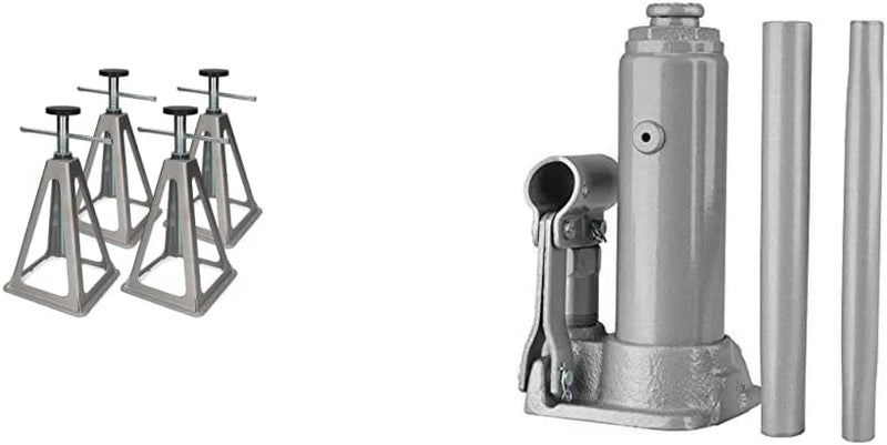 cartrend Caravan Stützbock, Wohnwagen Stützbock Wohnmobil Stützbock, 4er Set, Aluminium, bis 900 Kg