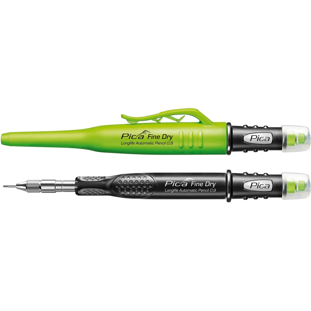 vasalat Pica Tieflochmarker Fine-Dry 0.9, Bleistift Bohrlochmarkierer 7070 mit 5 -Graphitminen HB 70