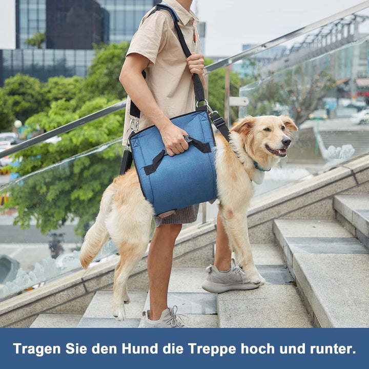 COODEO Hundetragegurt, Notfallrucksack Unterstützung für Rehabilitation Hundelift Geschirr, Hundeträ