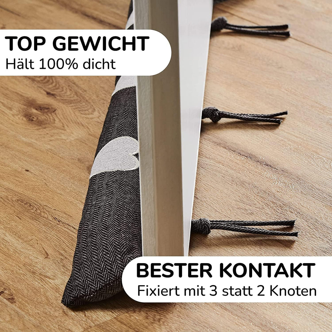 Zugluftstopper für Türen TESTSIEGER* Modell 2025-90cm Windstopper Tür extra dicht & langlebig zum En