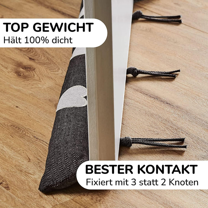 Zugluftstopper für Türen TESTSIEGER* Modell 2025-90cm Windstopper Tür extra dicht & langlebig zum En