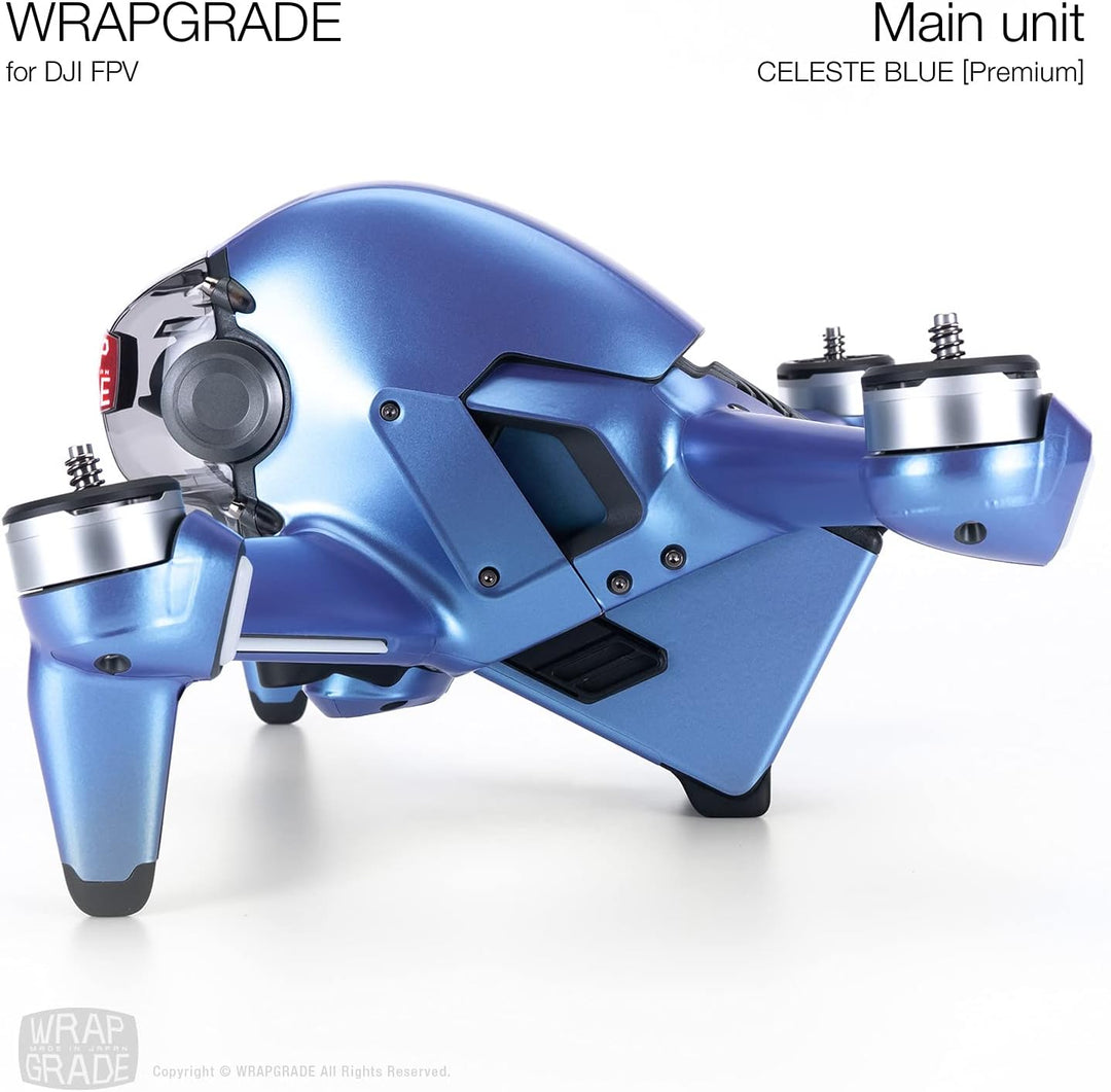 WRAPGRADE Skin Kompatibel mit DJI FPV (Celeste Blue)