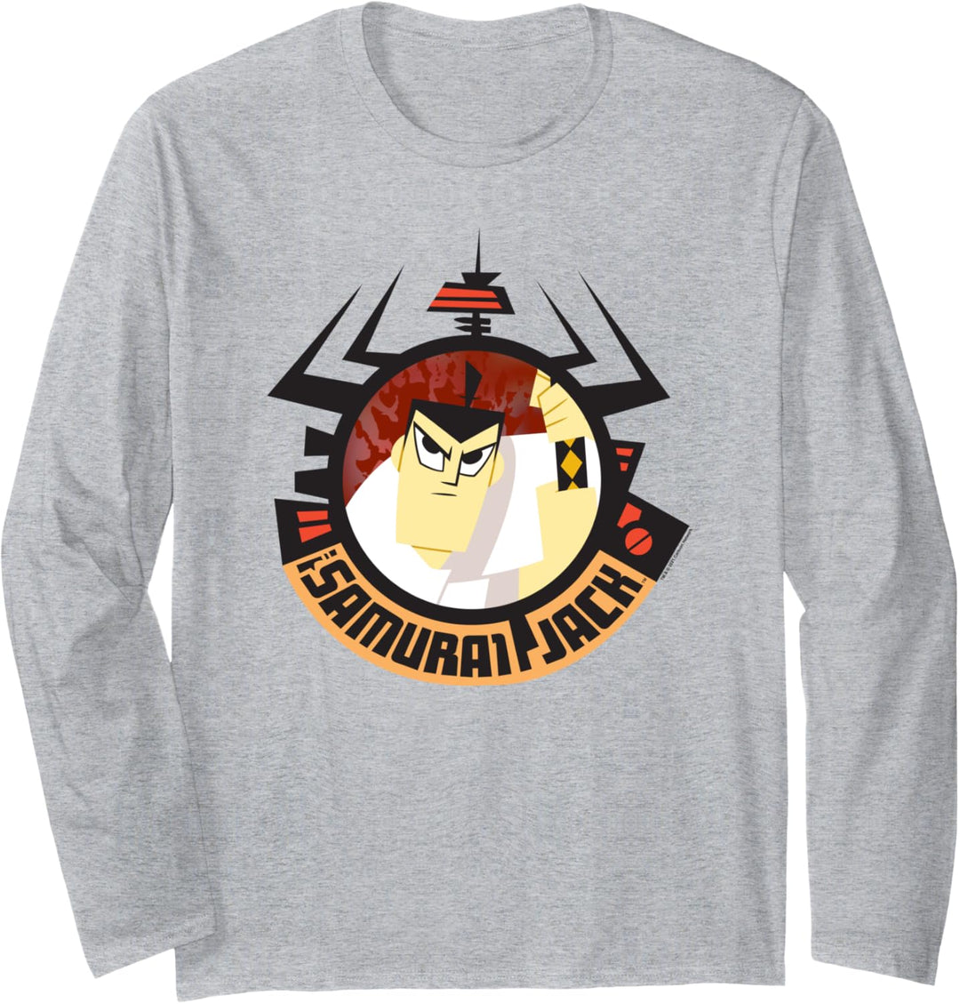 Samurai Jack Samurai Jack Round Frame Langarmshirt