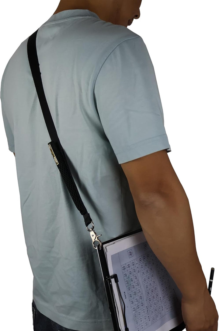 Aluminium-Klemmbrett, A4-Grösse (24,1 x 32,4 cm), zwei Clip-Klemmbretter mit 160 cm verstellbarem Sc