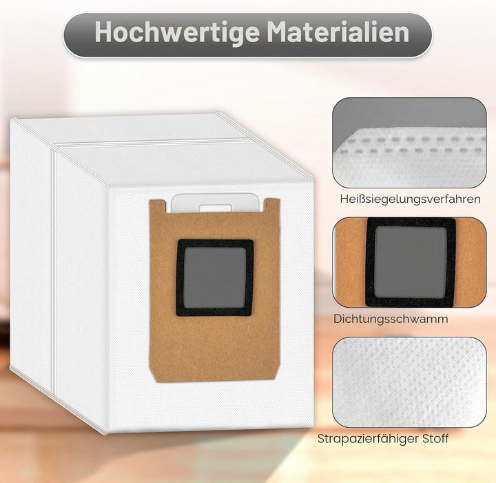 (15 Stück) E28 C28 Ersatz Staubsaugerbeutel kompatibel mit Eufy Omni E28/ E25/ C28 Roboter-Staubsaug