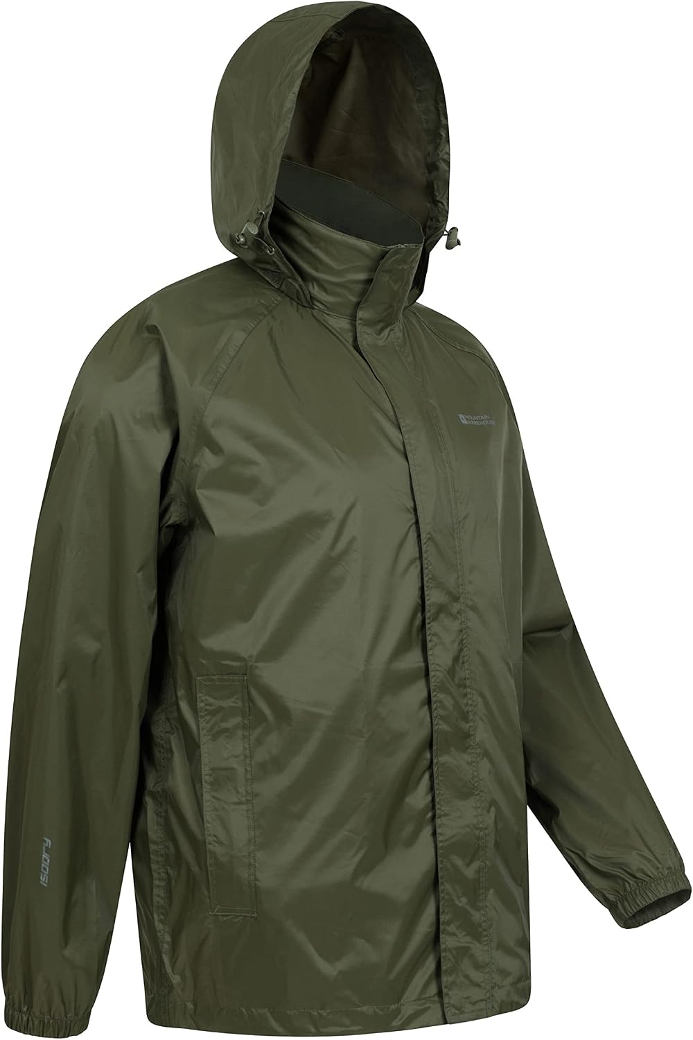 Mountain Warehouse Pakka Herren Wasserdicht Leichte verpackbare Regen Renn Sport Jacke 4XL Khaki, 4X