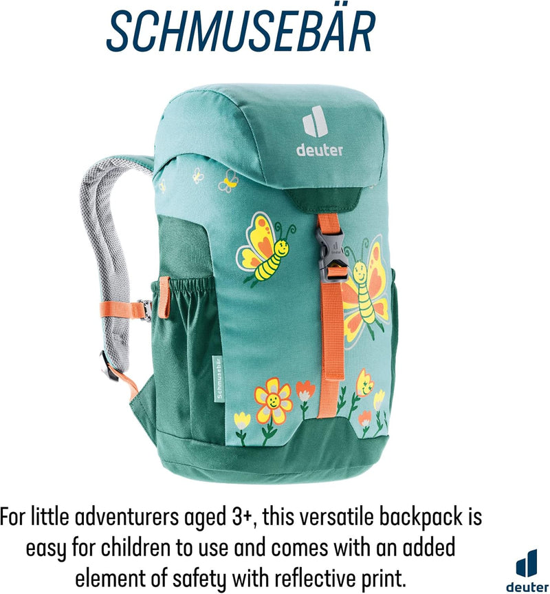 deuter Unisex Kinder Schmusebär Kinderrucksack (1er Pack) 8 L Dustblue-alpinegreen, 8 L Dustblue-alp