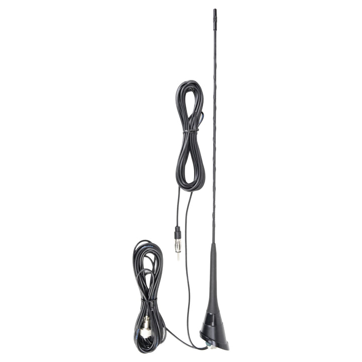 CB-Antenne PNI Duplex 2000 CB-FM, 26-28MHz (CB), 87-108MHz (FM), CB-Kabel und FM-Kabel 5 Meter, Glas