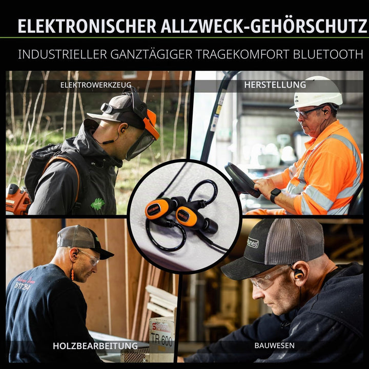 ISOtunes PRO 3.0 EN 352 Bluetooth Gehörschutz Ohrhörer, 36 dB SNR, IP67 wasser- und staubdicht, 20 S