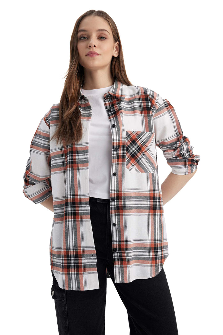 DeFacto Damen Tunic Shirt XS Coral, XS Coral