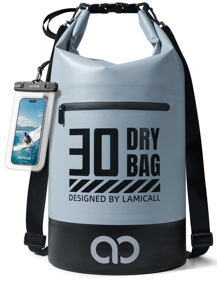 Lamicall Dry Bag, wasserdichte Tasche - [Robust & Kratzfest] 5L/10L/20L/30L/40L Rucksack Wasserdicht