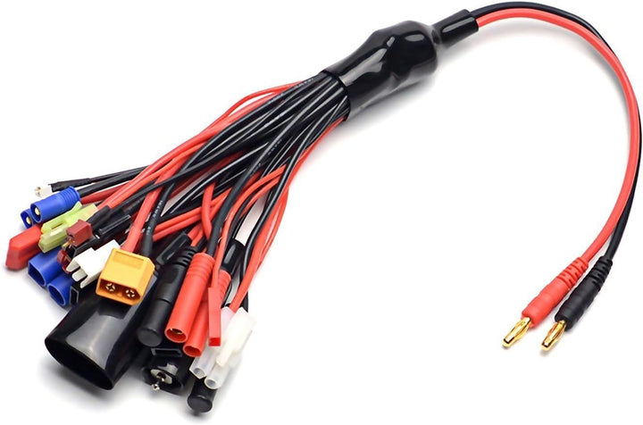 YUNIQUE DEUTSCHLAND 19-in-1 Bananenstecker Lipo Ladegerät Adapter Kabel IMAX / B6 / B6AC / TRX/JST/F