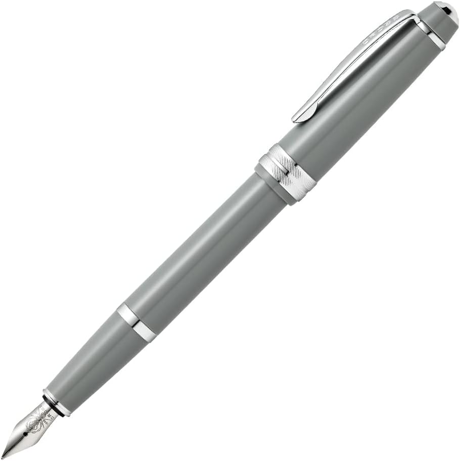 Cross Bailey Light Füllfederhalter (Federstärke F, inkl. Geschenkverpackung) Grau