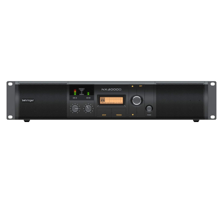 Behringer NX3000D Ultraleichter 3000-Watt-Class-D-Leistungsverstärker mit DSP-Steuerung und SmartSen