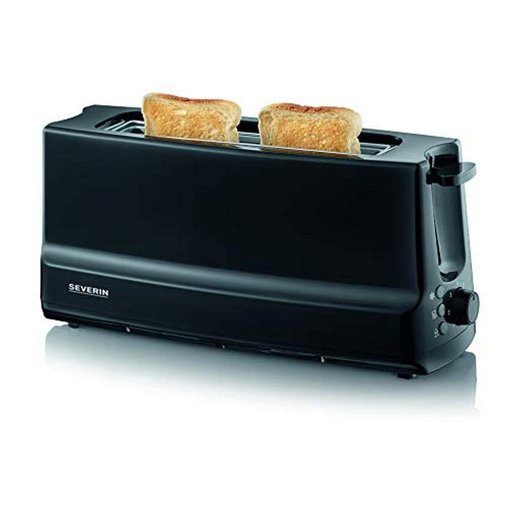 SEVERIN Langschlitztoaster (1 Langschlitzkammer, 800 W), Matt-Schwarz, AT 2233