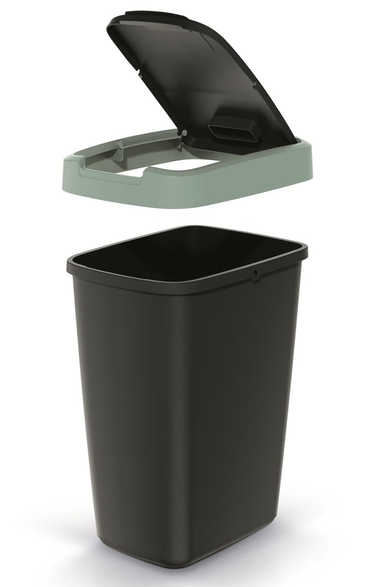 Mülleimer Müllbehälter Abfalleimer Biomülleimer mit Deckel Abfallsammler Mülltonne 61,2 x 39,4 x 29,