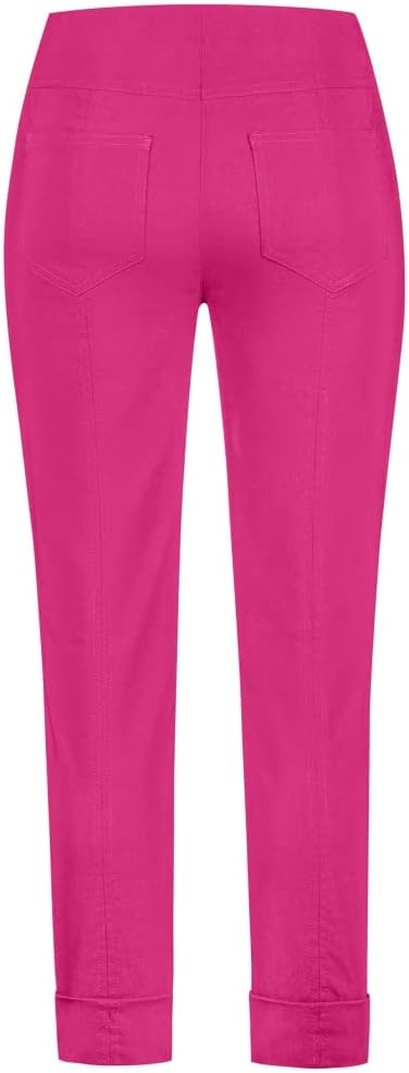 Stehmann Igor-680, Sportive 6/8-Stretchhose 34 Slim Fuxia Fluo, 34 Slim Fuxia Fluo