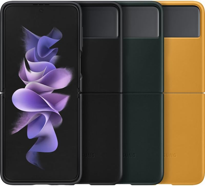 Samsung Leather Cover Smartphone Cover EF-VF711 für das Galaxy Z Flip3 5G, Handy-Hülle, echtes Leder