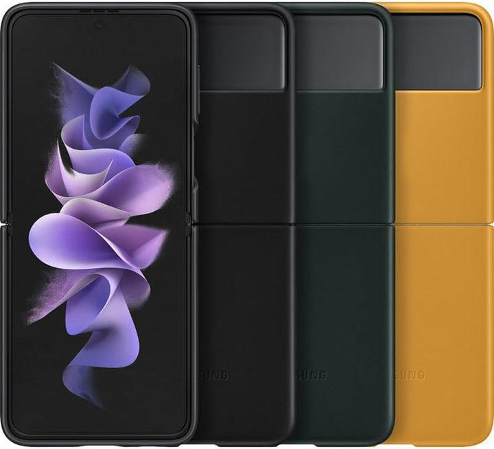 Samsung Leather Cover Smartphone Cover EF-VF711 für das Galaxy Z Flip3 5G, Handy-Hülle, echtes Leder