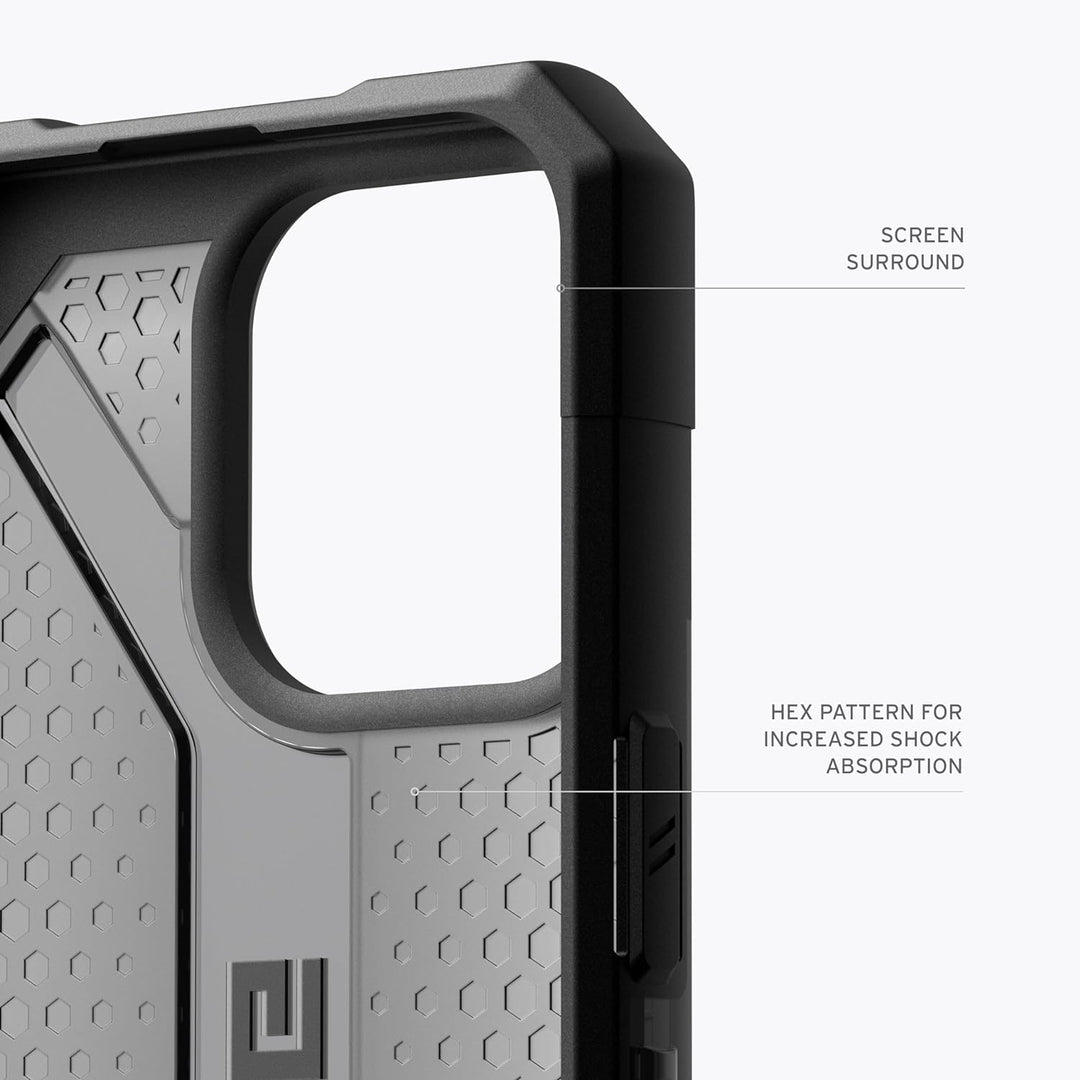 URBAN ARMOR GEAR Plasma Hülle kompatibel mit Apple iPhone 15 Pro [Wireless Charging kompatibles Cove