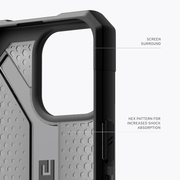 URBAN ARMOR GEAR Plasma Hülle kompatibel mit Apple iPhone 15 Pro [Wireless Charging kompatibles Cove