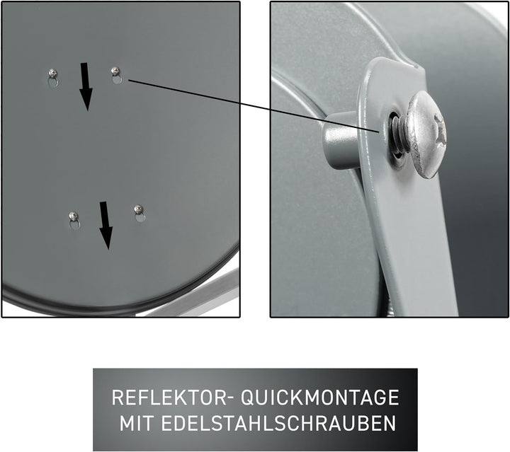 GALLUN 80cm De-Luxe ALU Parabolantenne anthrazit Alu Deluxe anthrazit, Alu Deluxe anthrazit