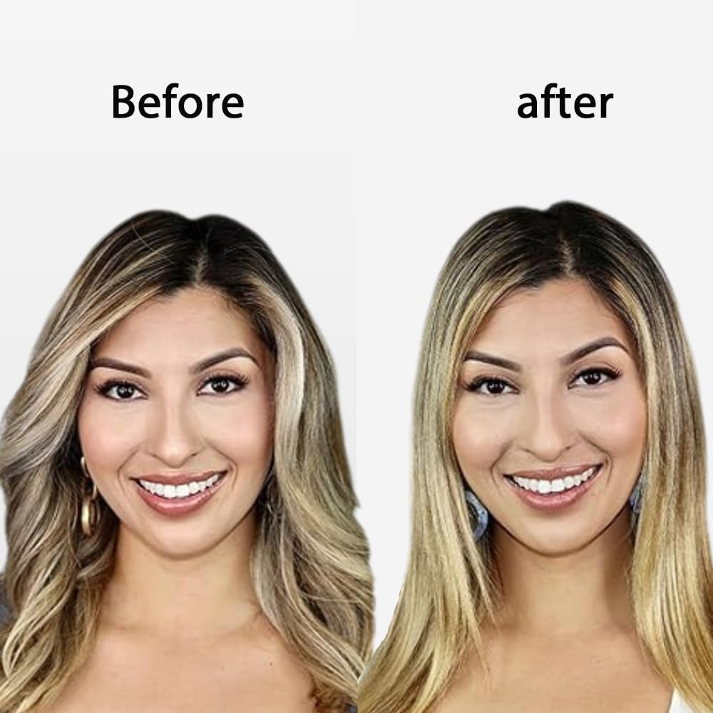 KUSNCA Ionen Glätteisen，2 IN 1 Haarglätter Locken und Glätten glatt und glänzend，3D-Schwebende Keram