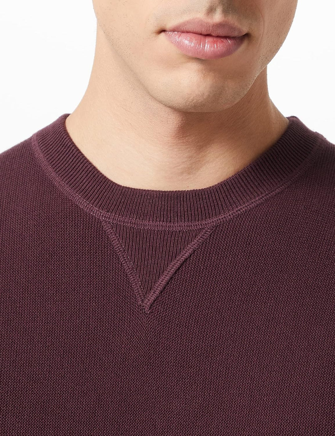 Sisley Herren Sweater L Burgundy 1h8, L Burgundy 1h8