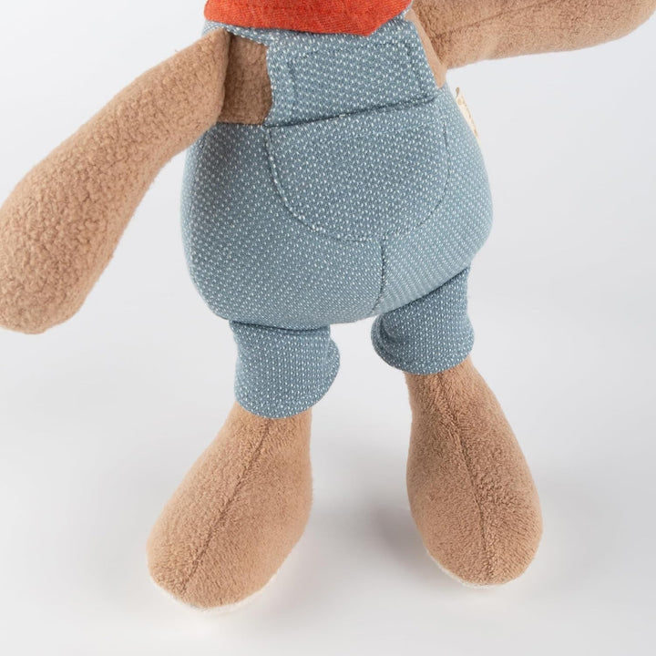 sigikid Kuscheltier Latzhosen Hase, rot Sweety Plüschtier, 30, Rot