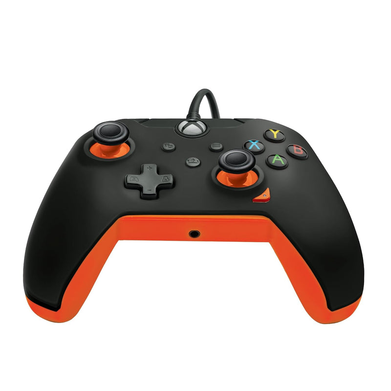 PDP 049-012-GO Gaming Controller Black, Orange USB Gamepad Analogue/Digital PC, Xbox, Xbox One X, Xb