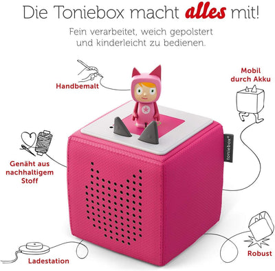 tonies Toniebox Starter Set inkl. 1 Kreativ Figur – Audioplayer für Hörbücher und Lieder für Kinder,