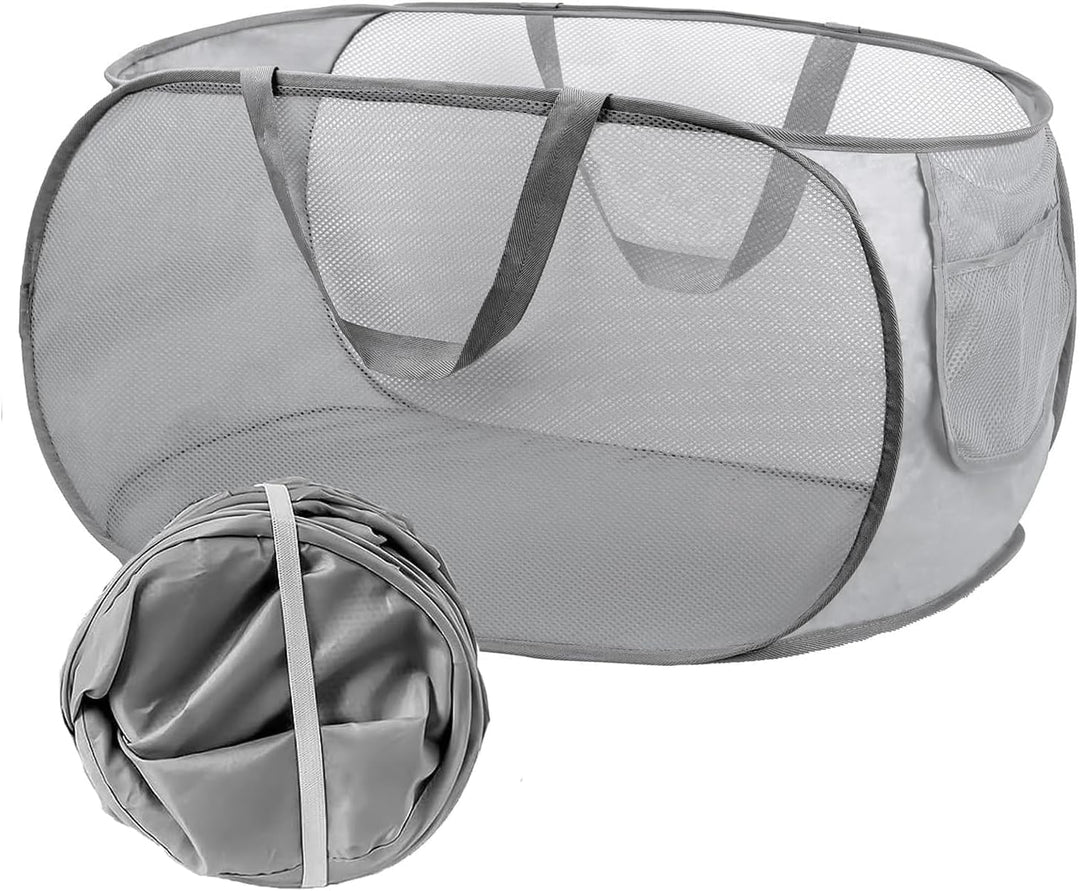 Pop Up Wäschekorb Faltbarer Wäschekorb 2 Stk(36 * 36 * 58 Cm) Wäschetonne Wäschekorb klappbar mit Gr