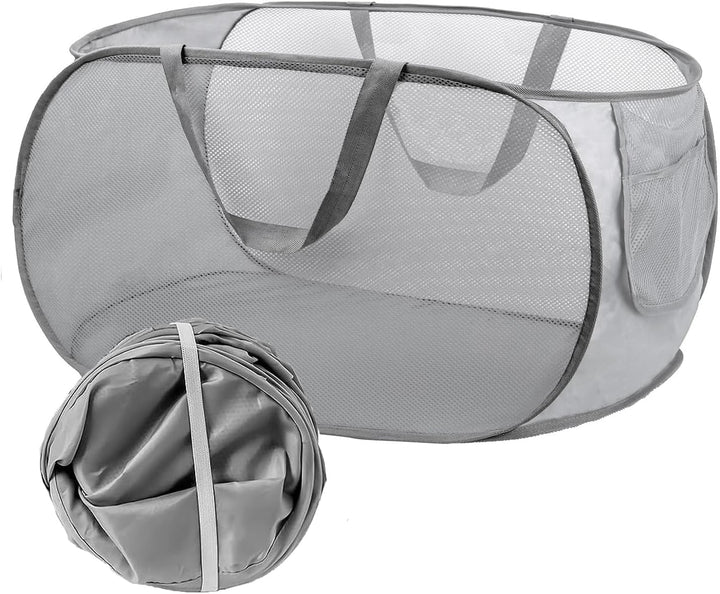 Pop Up Wäschekorb Faltbarer Wäschekorb 2 Stk(36 * 36 * 58 Cm) Wäschetonne Wäschekorb klappbar mit Gr