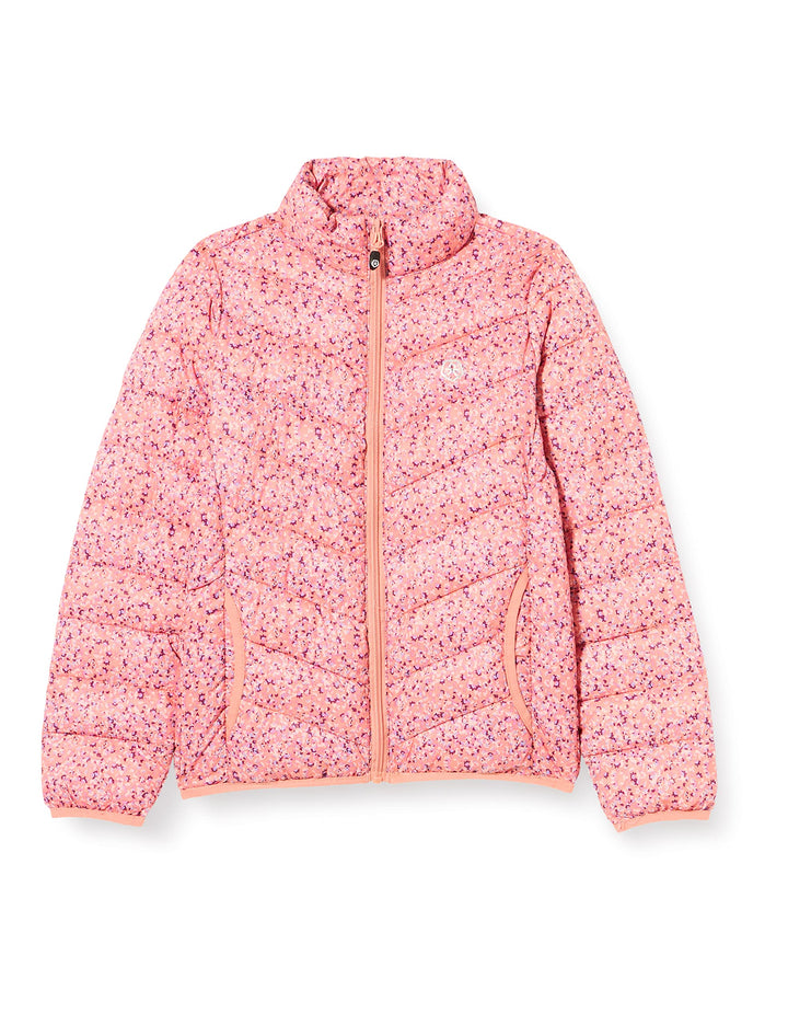 Color Kids Mädchen Jacket Quilted, Packable AOP Übergangsjacke 80 Rosette, 80 Rosette