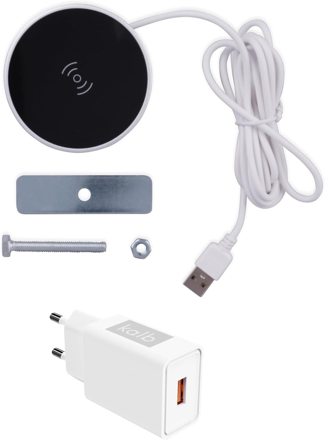 kalb | Qi Einbau Schnellladegerät 20 Watt Fast Charge Wireless Induktion Charger drahtlos Ladestatio