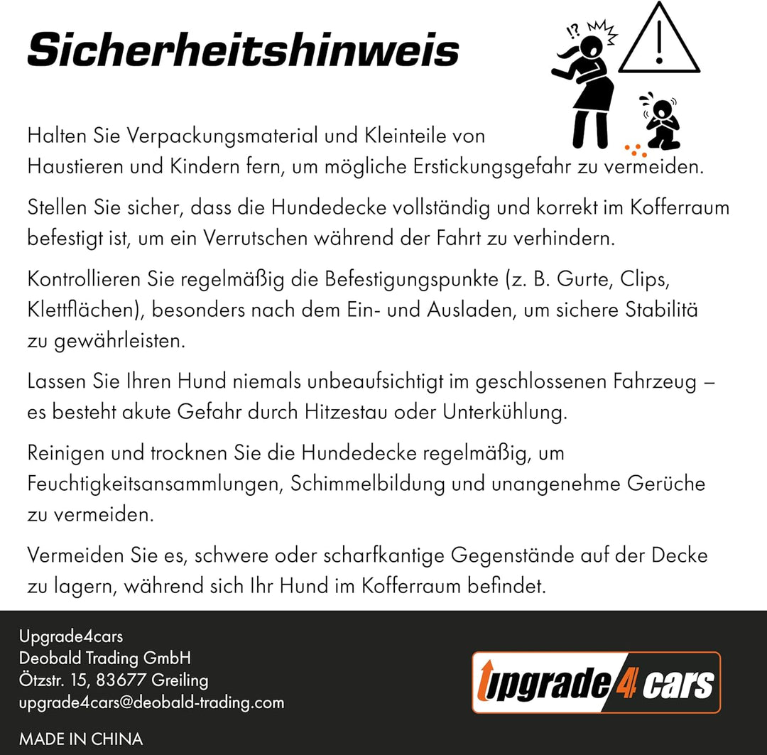 Upgrade4cars Premium Kofferraumschutz Hund mit Ladekantenschutz Wasserdicht & rutschfest | Auto Hund