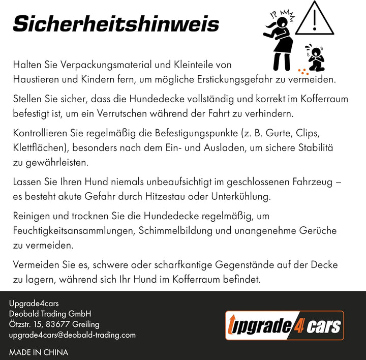 Upgrade4cars Premium Kofferraumschutz Hund mit Ladekantenschutz Wasserdicht & rutschfest | Auto Hund