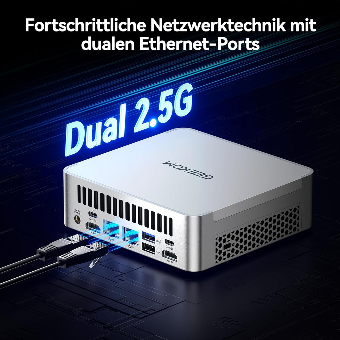 GEEKOM XT1 Mega AI Mini PC,14th Intel Ultra U9-185H Processor (16C/22T,up to 5.1 GHz),32G DDR5 2T SS