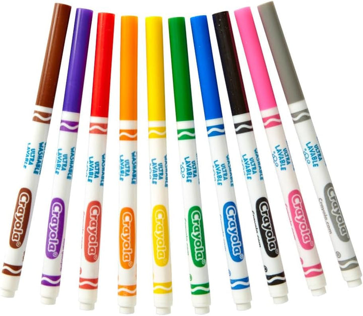 Crayola 200ct Classpack Washable Fine Markers 10 colors by Crayola