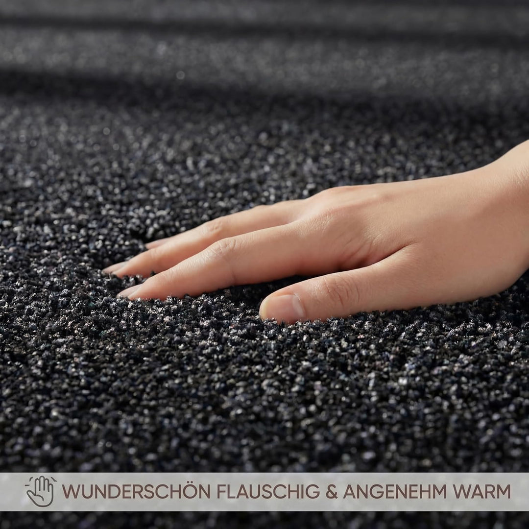 Fashion4Home Teppich Wohnzimmer – Einfarbig Teppich, Uni Teppich fürs Kinderzimmer, Schlafzimmer, Ar