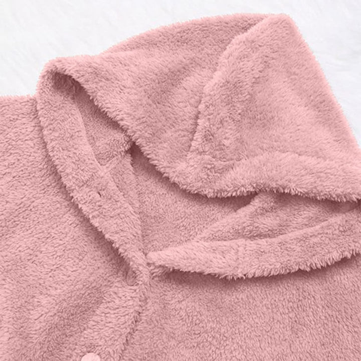 Ansenesna Teddyjacke Damen Mit Kapuze Winterjacke Damen Teddyfleece Warm Gefüttert Wintermantel Frau
