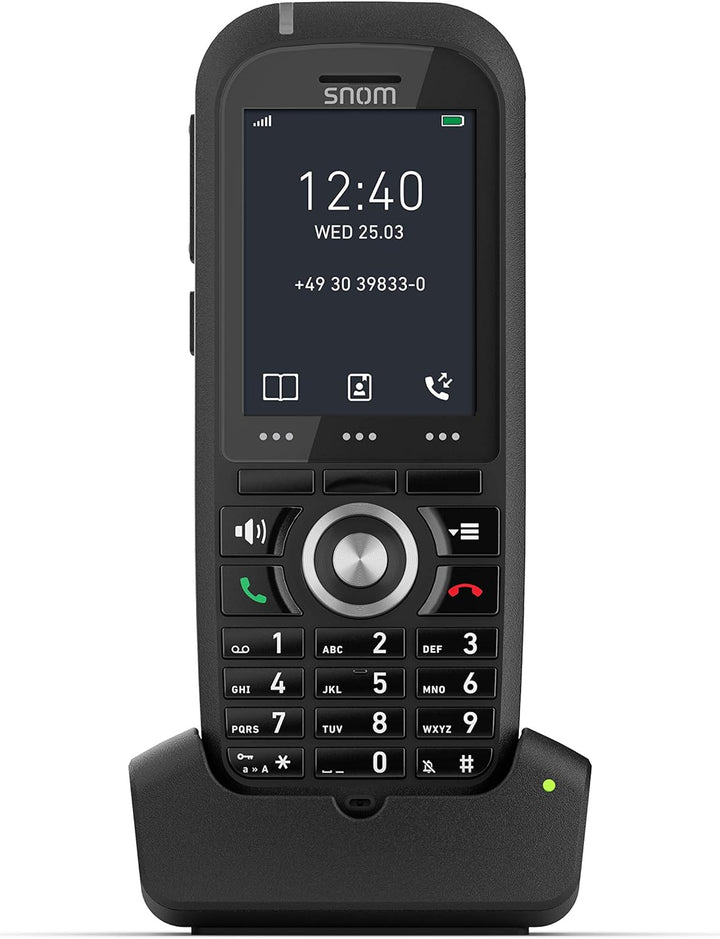 Snom M70 IP DECT Robustes Mobilteil EU / USA, VoIP, SIP, Bluetooth, HD, Alarmschlüssel, Vibration, P
