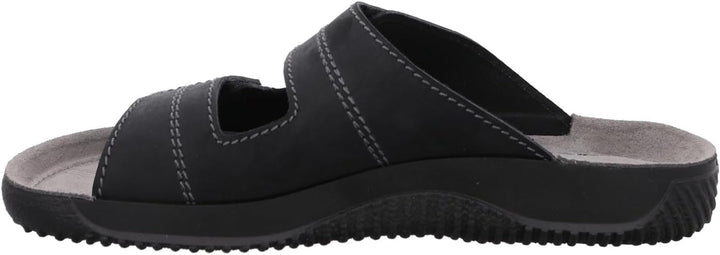 Rohde 1987 Soltau H Schuhe Sandalen Pantoletten Leder Clogs, Schwarz