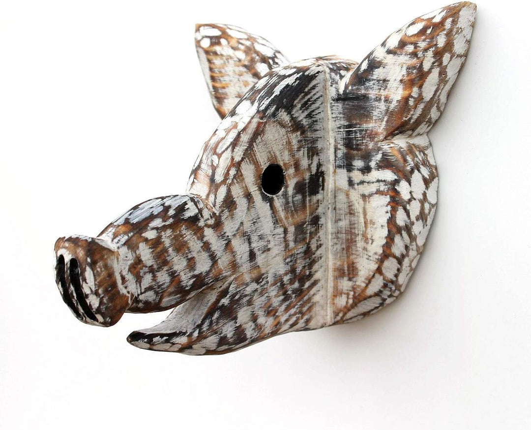DanDiBo Brillenhalter Wand Brillenständer 93913 Schlüsselhalter Schwein handgemacht Kleiderhaken Hol