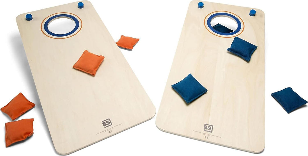 BS Toys Cornhole Spiel für Garten - Wurfspiel für Draussen - Holz Konstruktion - Spass für die ganze