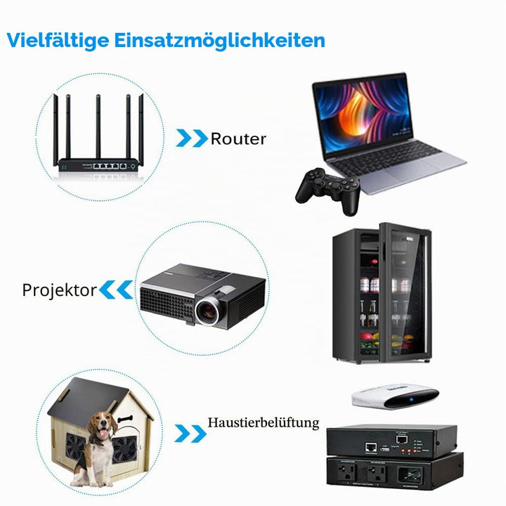 GDSTIME 60mm Lüfter 12V Lüfter 60 x 25mm PC Lüfter Dual Kugellager 60mm Computerlüfter 6CM Gehäuselü