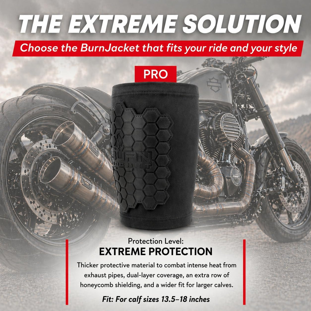 Burn Jacket Pro Motorrad Auspuffrohr Verbrennung Schutzhülle Beinschutz Länger Dual Layer Schutz Pas