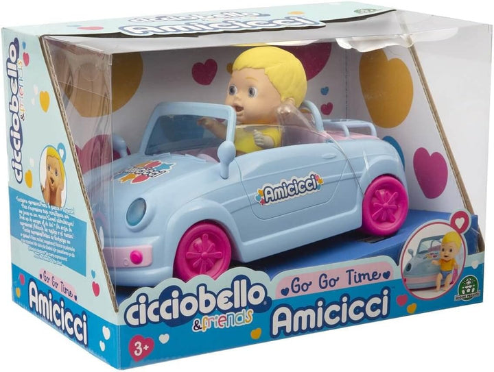 Giochi Preziosi Cicciobello Amicicci Auto Cabrio mit Mini-Figur, für Kinder ab 3 Jahren, wertvolle S