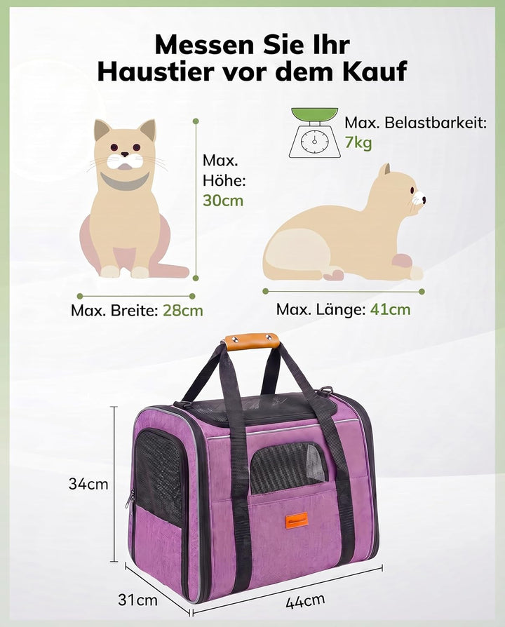 Morpilot Transportbox Katze Katzen Transportboxen, Faltbare katzentasche transporttasche, hundetrage